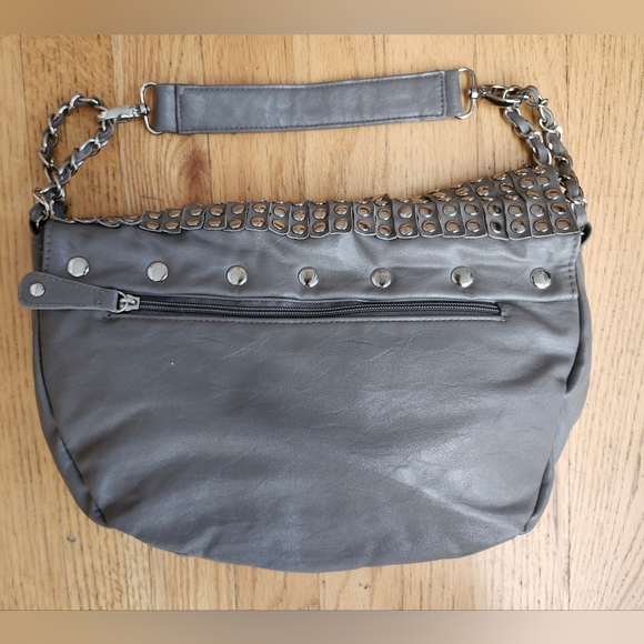 Olivia + Joy Faux Leather Shoulder Bag in Gray - Picture 3 of 4